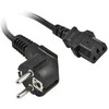 Synergy21 Netzkabel 230V Schutzkontakt CEE7(Stecker)->Kaltgeräte IEC-C13(Buchse), 0,5m, Juodas, ,