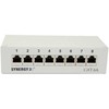 Synergy21 Patch Panel 8xTP, CAT6A, 500Mhz, Aufputz , Lichtgrau, LSA