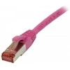 Synergy21 Patchkabel RJ45, CAT6 250Mhz, 2m magenta, S-STP(S/FTP), TPE/LSZH(Superflex)