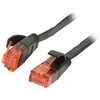 Synergy21 Patchkabel RJ45, CAT6 250Mhz, 2m juodas, UTP(U/UTP), PVC, Flach
