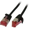 Synergy21 Patchkabel RJ45, CAT6 250Mhz, 0,15m juodas, U/FTP, slimline rund d=3,6mm,