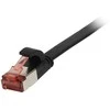Synergy21 Patchkabel RJ45, CAT6 250Mhz, 0,5m juodas, FTP(U/FTP), TPE(Superflex), Flach