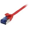 Synergy21 Patchkabel RJ45, CAT6A 500Mhz, 0,15m, raudona, U/FTP, slimline rund d=3,8mm, TPE/LSZH(Superflex), AWG32,