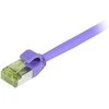 Synergy21 Patchkabel RJ45, CAT6A 500Mhz, 1,5m, lila, S-STP(S/FTP), slimline rund d=4,5mm, TPE/LSZH(Superflex), AWG28, mit CAT7 Rohkabel,