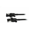 Synergy21 Patchkabel RJ45, CAT6A 500Mhz, 3m, juodas, S/FTP, slimline rund d=4,5mm, TPE/LSZH(Superflex), AWG28, mit CAT7 Rohk., drehbarer Stecker,