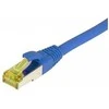 Synergy21 Patchkabel RJ45, CAT6A 500Mhz, 3m, blau, S-STP(S/FTP), TPE/LSZH(Ultraflex), AWG26, mit CAT7 Rohkabel,