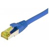 Synergy21 Patchkabel RJ45, CAT6A 500Mhz, 0,5m, blau, S-STP(S/FTP), TPE/LSZH(Ultraflex), AWG26, mit CAT7 Rohkabel,