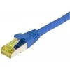 Synergy21 Patchkabel RJ45, CAT6A 500Mhz, 0,15m, blau, S-STP(S/FTP), TPE/LSZH(Ultraflex), AWG26, mit CAT7 Rohkabel,