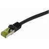 Synergy21 Patchkabel RJ45, CAT6A 500Mhz, 30m, juodas, S-STP(S/FTP), TPE/LSZH Indoor/outdoor (UV/Vanduo/oil/-resistant), AWG26, mit CAT7 Rohkabel,