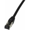 Synergy21 Patchkabel RJ45, CAT6A 500Mhz, 5m, juodas, S/FTP, slimline rund d=4,5mm, TPE/LSZH(Superflex), AWG28, mit CAT7 Rohk., drehbarer Stecker,