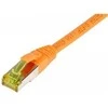 Synergy21 Patchkabel RJ45, CAT6A 500Mhz, 0,15m, oranžinis, S-STP(S/FTP), TPE/LSZH(Ultraflex), AWG26, mit CAT7 Rohkabel,