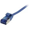 Synergy21 Patchkabel RJ45, CAT6A 500Mhz, 0,25m, blau, U/FTP, slimline rund d=3,8mm, TPE(Superflex), AWG32,