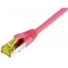Synergy21 Patchkabel RJ45, CAT6A 500Mhz, 1,0m, magenta, S-STP(S/FTP), TPE/LSZH(Ultraflex), AWG26, mit CAT7 Rohkabel,