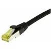 Synergy21 Patchkabel RJ45, CAT6A 500Mhz, 0,5m, juodas, S-STP(S/FTP), TPE/LSZH(Ultraflex), AWG26, mit CAT7 Rohkabel,