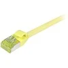 Synergy21 Patchkabel RJ45, CAT6A 500Mhz, 2m, gelb, S-STP(S/FTP), slimline rund d=4,5mm, TPE/LSZH(Superflex), AWG28, mit CAT7 Rohkabel,