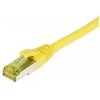 Synergy21 Patchkabel RJ45, CAT6A 500Mhz, 10m, gelb, S-STP(S/FTP), TPE/LSZH(Ultraflex), AWG26, mit CAT7 Rohkabel,