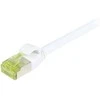 Synergy21 Patchkabel RJ45, CAT6A 500Mhz, 2m, baltas, S-STP(S/FTP), slimline rund d=4,5mm, TPE/LSZH(Superflex), AWG28, mit CAT7 Rohkabel,