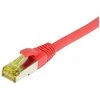 Synergy21 Patchkabel RJ45, CAT6A 500Mhz, 0,15m, raudona, S-STP(S/FTP), TPE/LSZH(Ultraflex), AWG26, mit CAT7 Rohkabel,