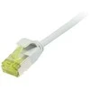 Synergy21 Patchkabel RJ45, CAT6A 500Mhz, 10m, grau, U/FTP, slimline rund d=3,8mm, TPE/LSZH(Superflex), AWG32, mit CAT7 Rohkabel,