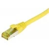 Synergy21 Patchkabel RJ45, CAT6A 500Mhz, 2m, gelb, S-STP(S/FTP), TPE/LSZH(Ultraflex), AWG26, mit CAT7 Rohkabel,