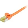 Synergy21 Patchkabel RJ45, CAT6A 500Mhz, 0,25m, oranžinis, S-STP(S/FTP), slimline rund d=4,5mm, TPE/LSZH(Superflex), AWG28, mit CAT7 Rohkabel,