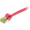 Synergy21 Patchkabel RJ45, CAT6A 500Mhz, 1,5m, raudona, S-STP(S/FTP), slimline rund d=4,5mm, TPE/LSZH(Superflex), AWG28, mit CAT7 Rohkabel,