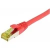 Synergy21 Patchkabel RJ45, CAT6A 500Mhz, 10m, raudona, S-STP(S/FTP), TPE/LSZH(Ultraflex), AWG26, mit CAT7 Rohkabel,