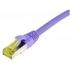 Synergy21 Patchkabel RJ45, CAT6A 500Mhz, 0,15m, lila, S-STP(S/FTP), TPE/LSZH(Ultraflex), AWG26, mit CAT7 Rohkabel,