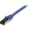 Synergy21 Patchkabel RJ45, CAT8.1 2000Mhz, 0,25m, blau, S-STP(S/FTP), TPE(Ultra SuperFlex), AWG26,