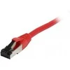 Synergy21 Patchkabel RJ45, CAT8.1 2000Mhz, 3m, raudona, S-STP(S/FTP), TPE(Ultra SuperFlex), AWG26,