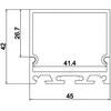 Synergy21 Synergy 21 LED U-Profil 200cm, ALU065