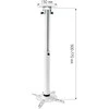 Techly ICA-PM 104MW projektoriaus stovas Lubos Balta