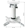 Projektorius Techly ICA-PM 200WH projektoriaus stovas Lubos Balta