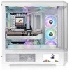 „Thermaltake View 600 TG Snow Baltas“