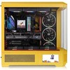 Thermaltake View 600 TG Butter Caramel, Big-Tower-case - yellow, Tempered Glass