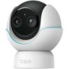 IP kamera TP-Link tinklo stebėjimo kamera, pasukama, pakreipiama, spalvota, diena ir naktis - 2560 x 1440 (plačiakampis) / 1920 x 1080 (teleobjektyvas) - 2K, 1080p - garsas - drahtlos - „Wi-Fi“ - „Bluetooth 5.0“ - H.264 - 5V