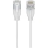 Ubiquiti UACC-Cable-Patch-EL-C6A-12M-W tinklo kabelis pusiau permatomas, baltas Cat6a