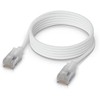 Ubiquiti UACC-Cable-Patch-EL-C6A-1M-W tinklo kabelis, permatomas, baltas, Cat6a