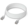 Ubiquiti Ubiquiti UACC-Cable-Patch-EL-C6A-8M-W kabelis sieciowy Półprzezroczysty, Baltas Cat6a