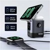 UGREEN Uno W709 2-in-1 Magnetic Wireless Charger 15W Įkrovimo stotelė Qi2 zertifiziert Ekranas fuer iPhone und AirPods