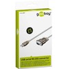 „Goobay“ | USB nuoseklusis RS-232 keitiklis, permatomas | 68875 | USB 2.0 kištukas (A tipo) | D-SUB/RS-232 kištukas (9 kontaktų)