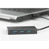 Assmann Electronic DIGITUS USB 3.0 Hub 4 prievadų Įsk. 5V/2A maitinimo šaltinis Aliuminio korpusas