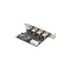 Assmann Electronic DIGITUS USB 3.0 4 prievadų PCI Express papildoma kortelė 4 jungtys A / F Išorinis VL805 mikroschemų rinkinys