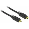 USB-C > USB-C schraubbar 2m Delock Juodas