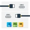 „Startech Accessories“ kabelis, 1,8 m, USB 3.1, 5Gbps, PD (5A), C į C tipo, Ca
