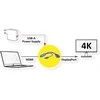 VALUE 4K HDMI-DisplayPort Adapteris, v1.2, HDMI ST - DP BU