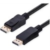 VALUE DisplayPort Kabelis, v2.1, 10K, DP ST - ST, juodas, 5 m