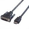 Kabelis Value 1.5m juoda (11995516 1.5 M Dvi-D Hdmi)