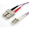 VALUE LWL-Kabelis 50/125um OM4 LC/SC violett 10m