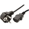 VALUE Netzkabel, gerade IEC-Buchse, juodas, 3 m